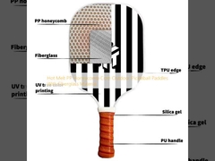 Warm geschmolzenes PP Honighals-Kern Außen Pickleball-Paddel mit Glasfasermaterial